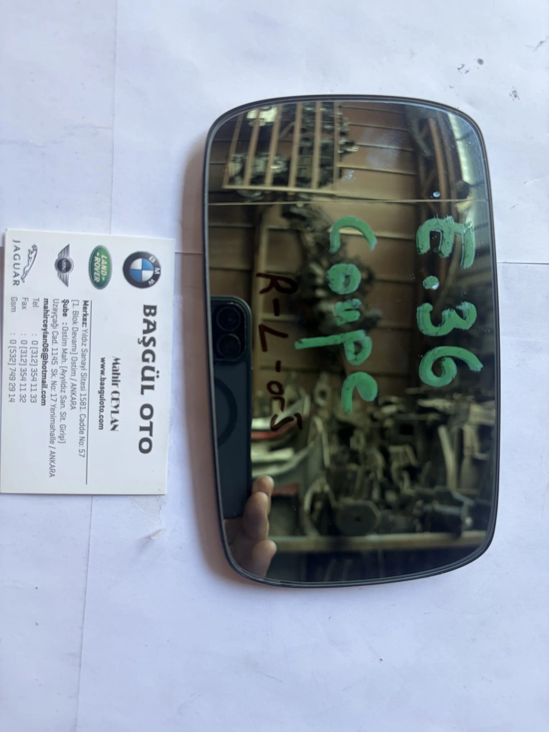 BMW E36  Orijinal Çıkma Sag AYNA Camı