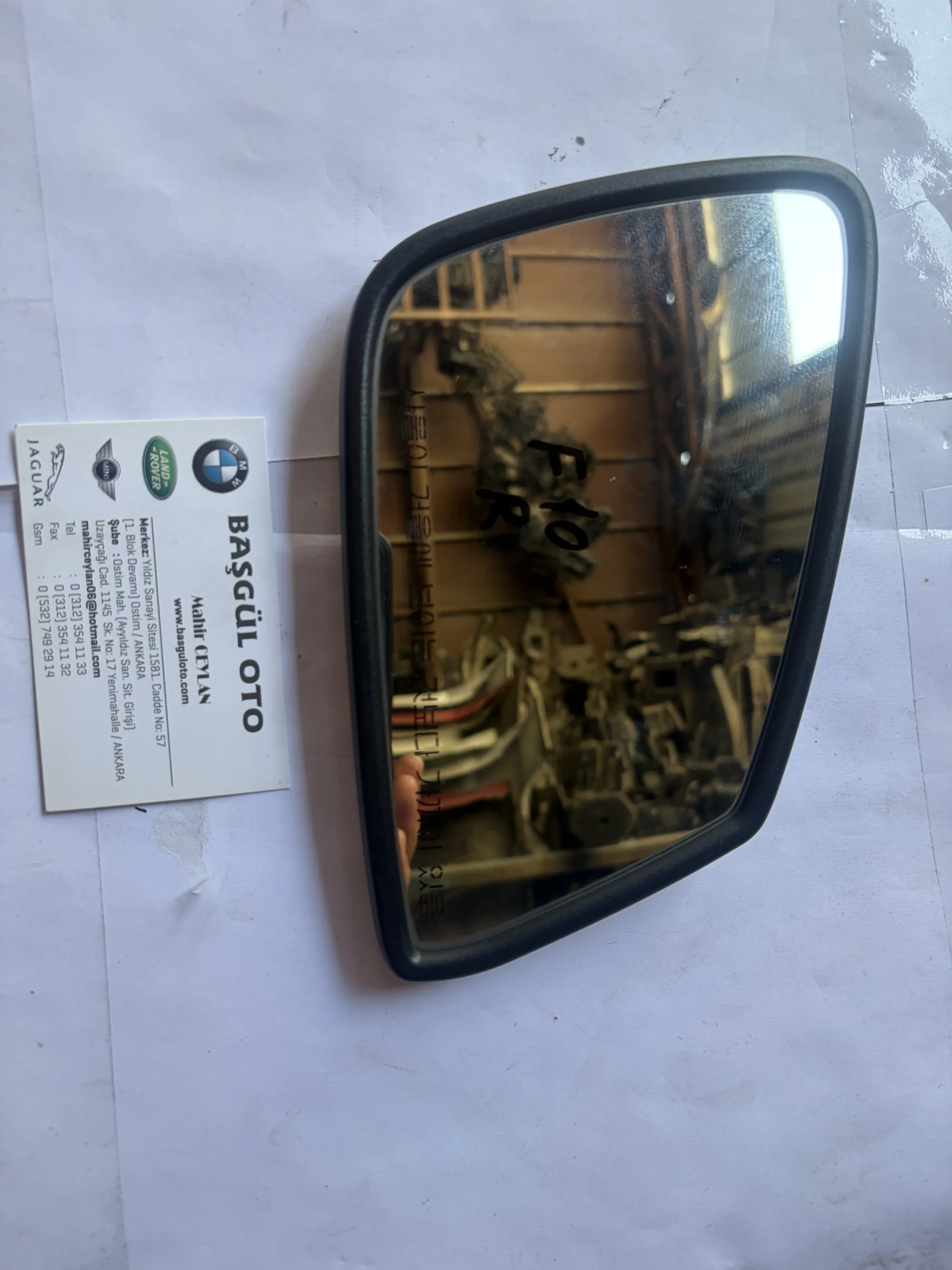 BMW F10 Orijinal Karartmalı Çıkma Sag AYNA Camı